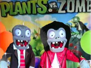 Plantas zombies Cover personagens vivos para festa infantil So Bernardo do Campo Servicos para festas infantis e eventos no [***] 