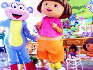 Dora Aventureira e Botas Cosplay cover personagens vivos Santo Andr Servicos para festas infantis e eventos no [***] 