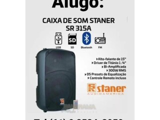 Alugo Caixa de som amplificada Luzes Karaok etc Set D Indt E Abastecimto Servicos para festas infantis e eventos no [***] 