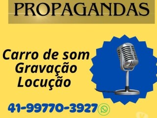 Gravaco para propagandas de rua locutor Joinville SC Profissionais liberais no [***] 