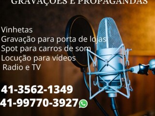 Locuces David Franca Estdio Para Gravaco de Comercial Araucaria PR Servicos especializados no [***] 