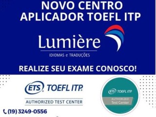 Centro Aplicador Toefl Itp Campinas SP Aulas de ingls e cursos de idiomas no [***] 