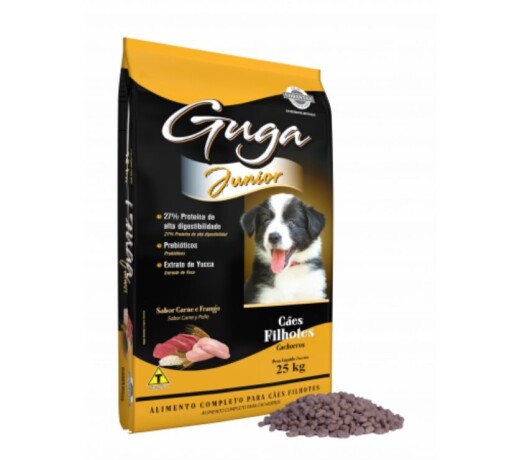 raco-guga-junior-premium-filhotes-25-kg-sem-corantes-outros-bairros-belo-horizonte-mg-pet-shops-e-veterinrios-outros-bairros-belo-horizonte-mg-no-221984935-big-0