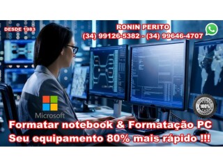 Formatar notebook amp formataco pc Uberlandia MG Assistncia tcnica e conserto de eletrnico no [***] 