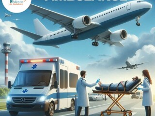 Get Vedanta Air Ambulance Services in Dibrugarh with LifeCare Healthcare Team