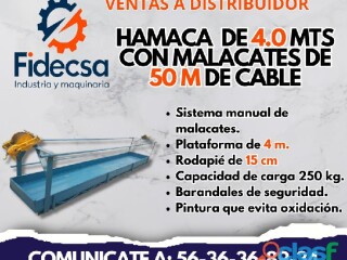 En venta hamaca de 4.0 mts con malacates de 50 mts de cable en Los Mochis | Clasf inmobiliaria