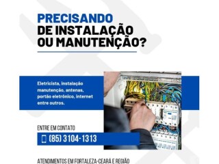 ELETRICISTA MANUTENÇÃO FORTALEZA [***] Fortaleza Cidade - Pintor de parede e reformas 