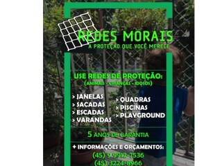 REDES DE PROTEÇÃO PARA CRIANÇAS E ANIMAIS Santa Helena PR - Serviços especializados 