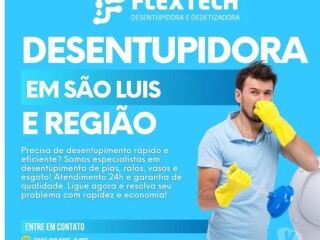 DESENTUPIDORA EM SÃO LUIS - FLEXTECH DESENTUPIDORA São Francisco-Renascença - Serviços especializados 